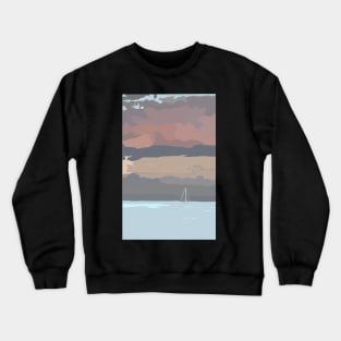 ocean sunset Crewneck Sweatshirt